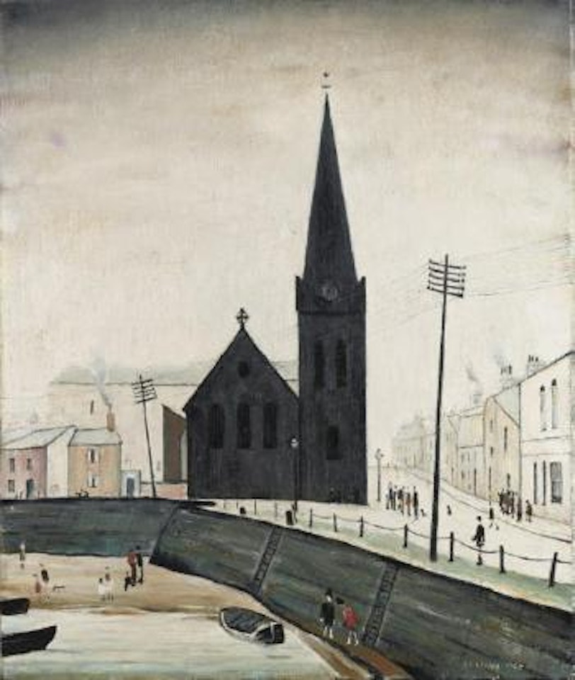On the Quay, Maryport by Laurence Stephen Lowry