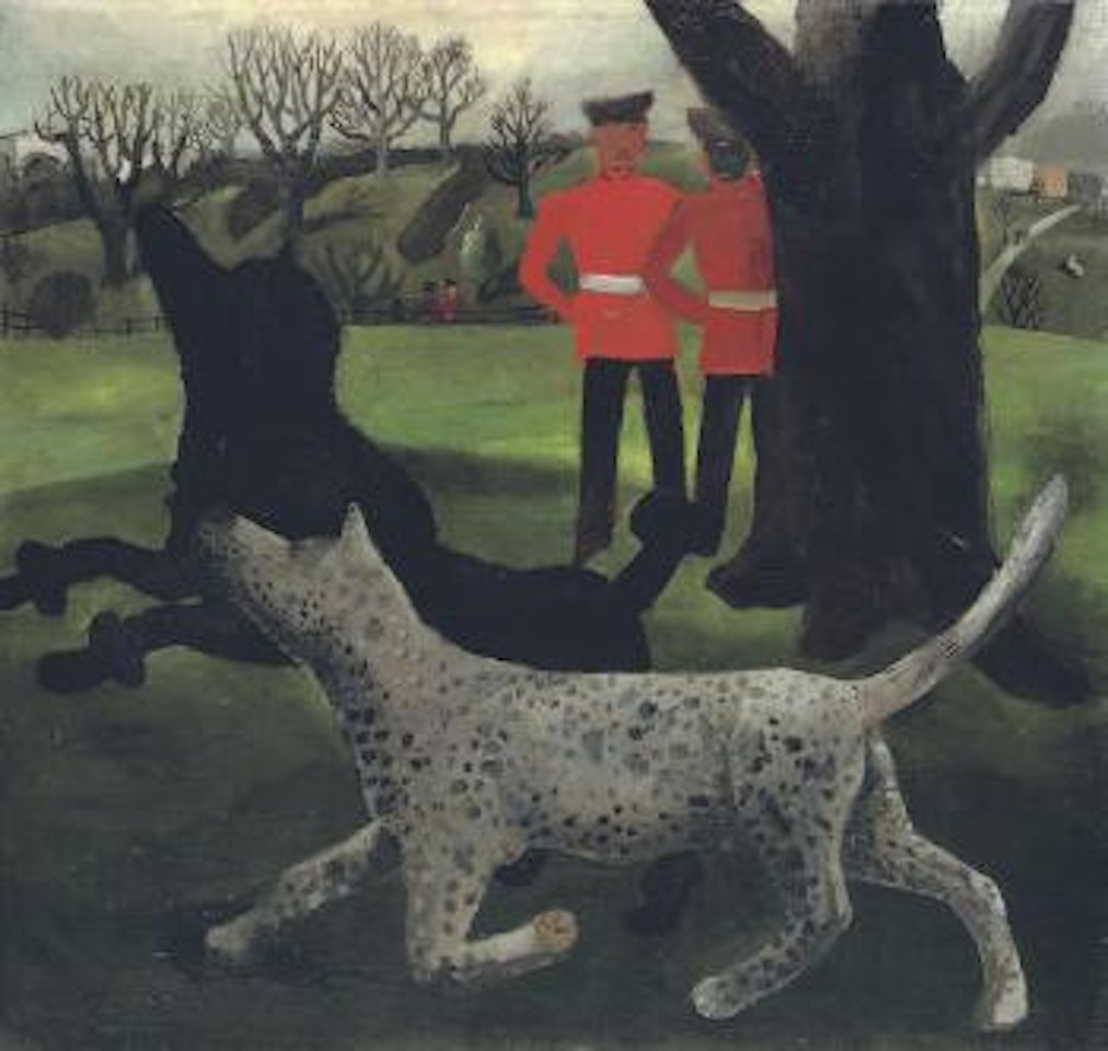 Dogs at Play by Christopher Wood