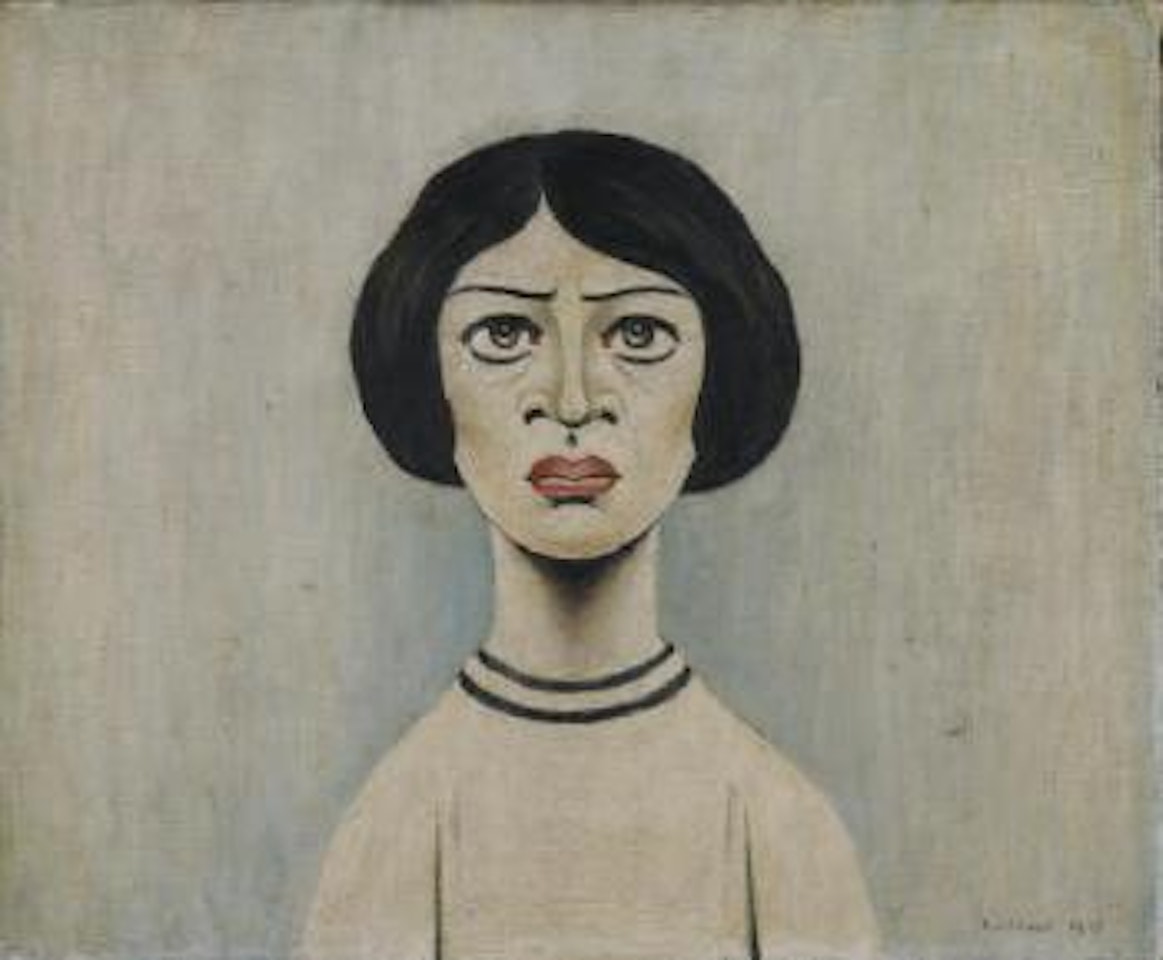 Girl's Head by Laurence Stephen Lowry