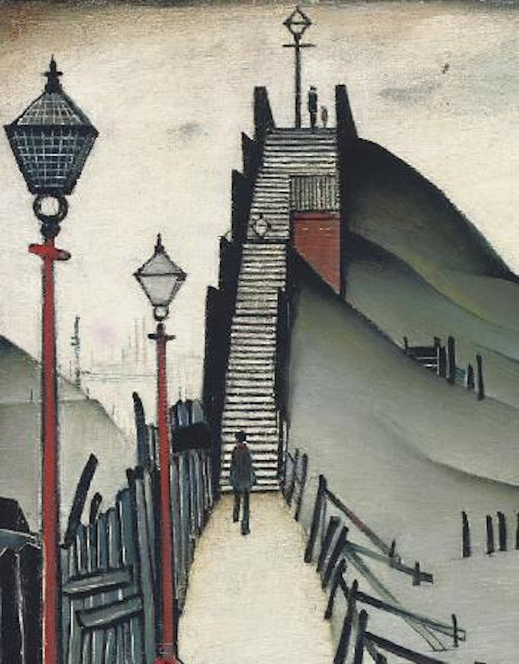 A Footbridge by Laurence Stephen Lowry