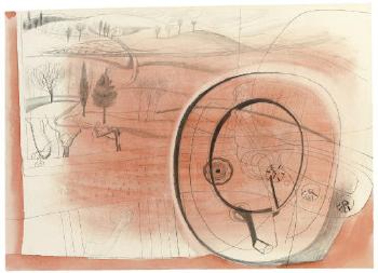 April 59 (Racciano from car) by Ben Nicholson, O.M.