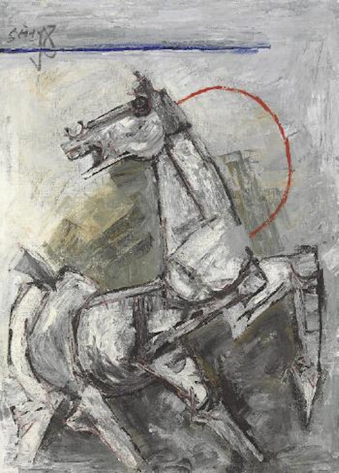 Untitled (Horse) by M.F. Husain