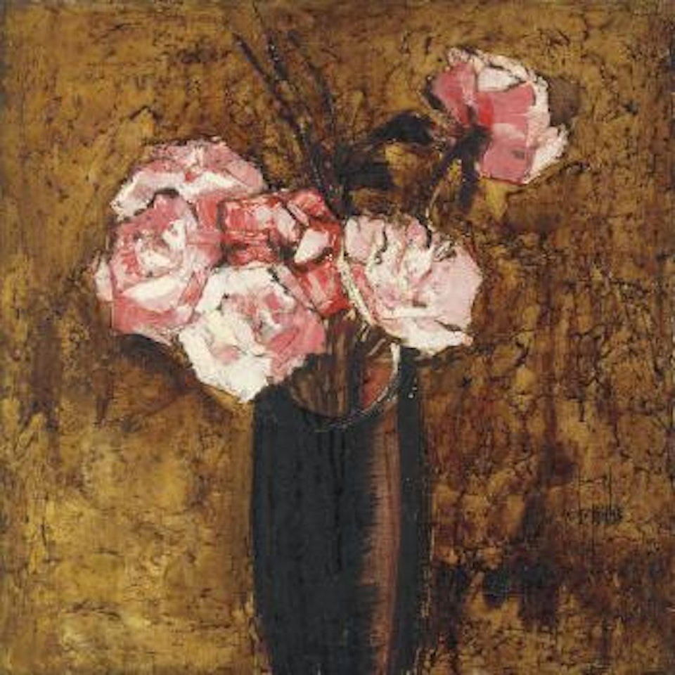 Untitled (Pink Roses) by B Prabha