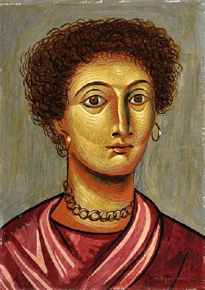 Fayum Portrait by Nikos Engonopoulos
