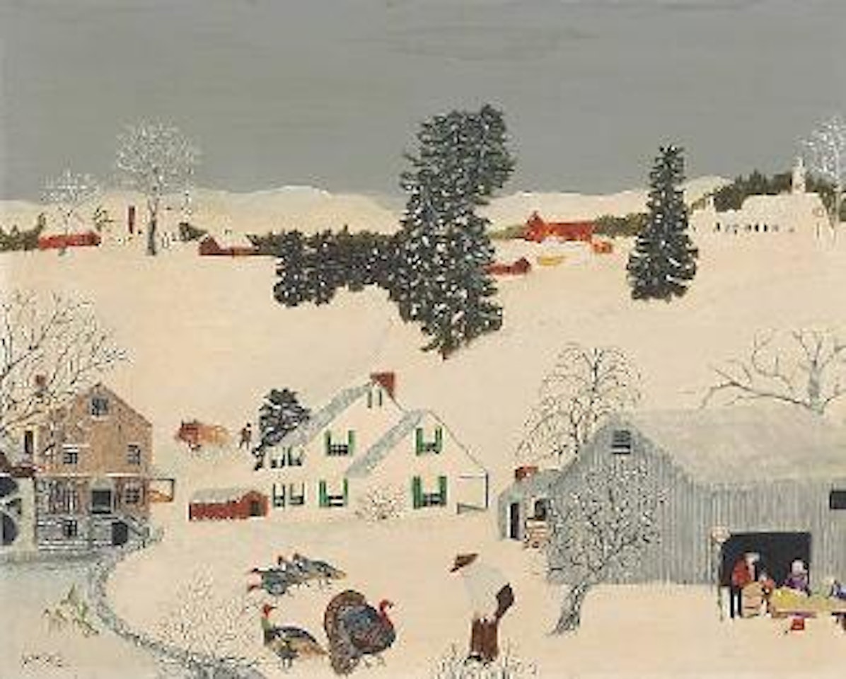 A fine gobbler by Grandma Moses