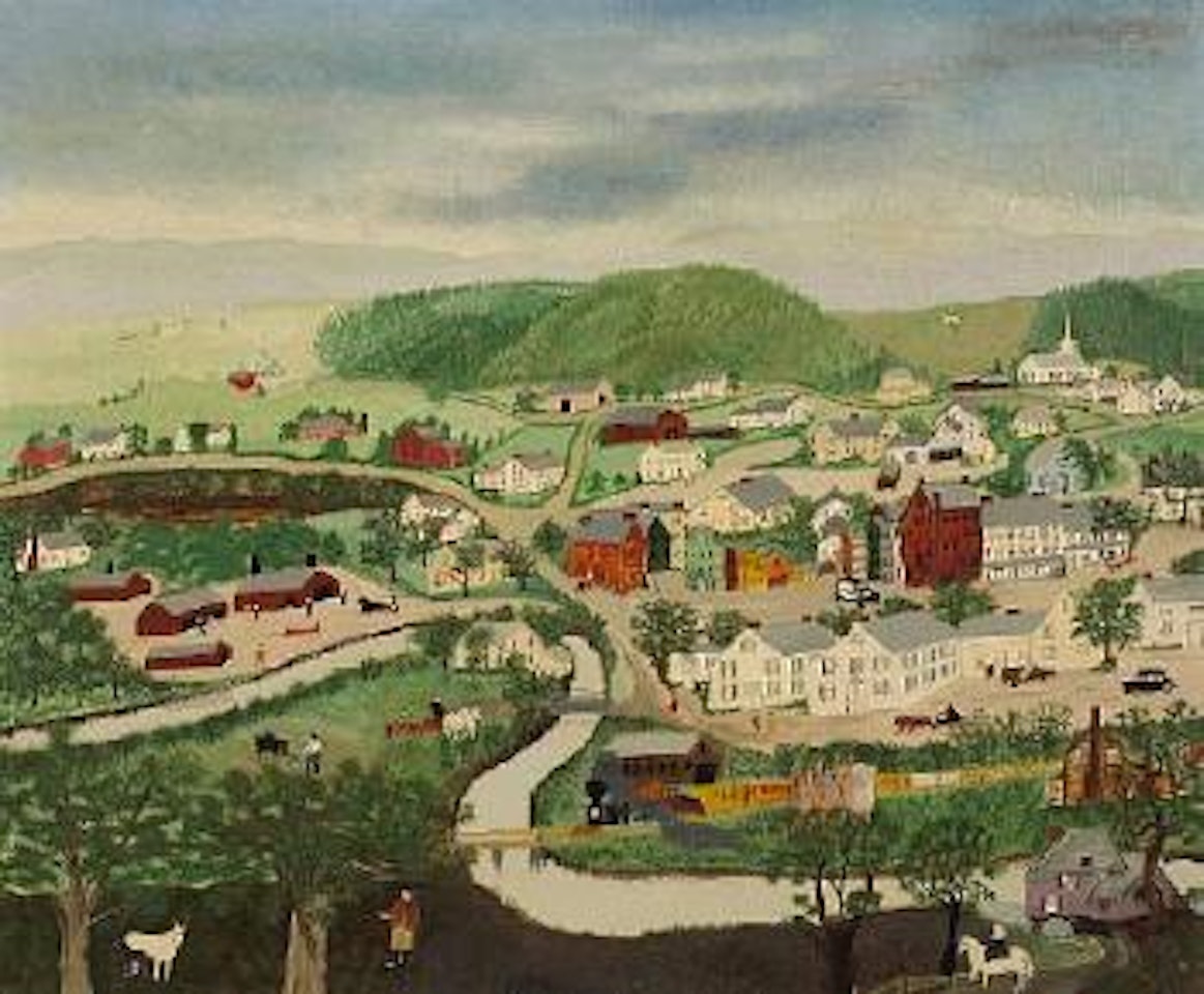 Hoosick Falls by Grandma Moses