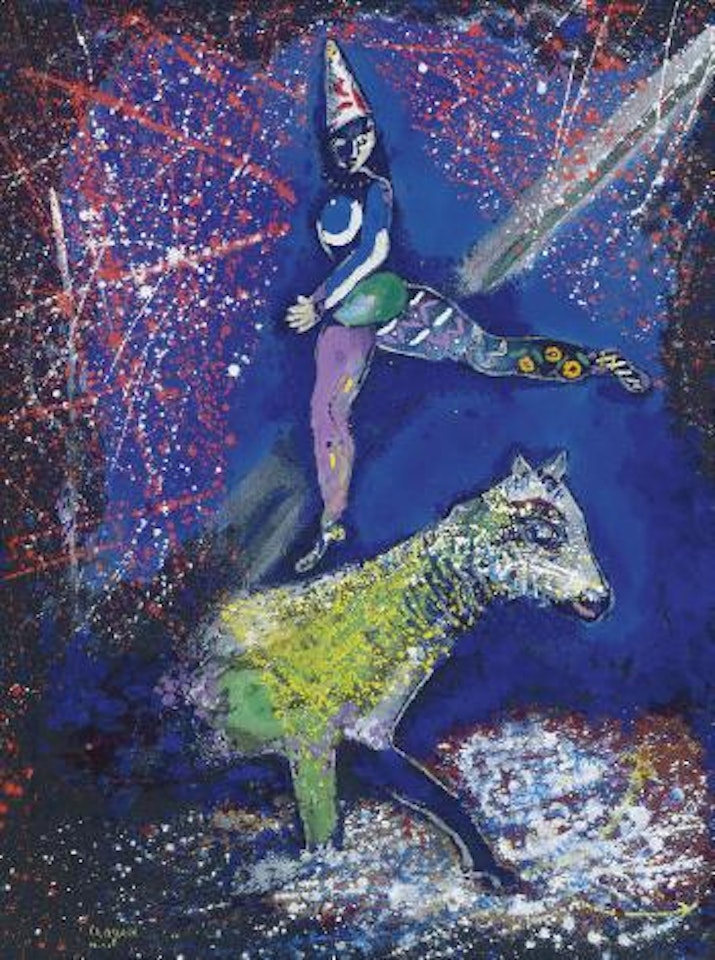 L'acrobate à cheval by Marc Chagall