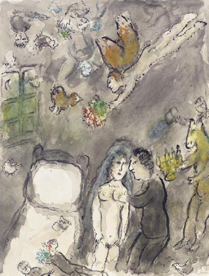 La nuit de noces by Marc Chagall