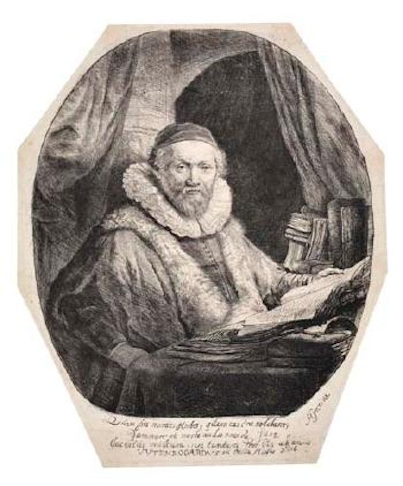 Jan Uytenbogaert, preacher of the remonstrants by Attributed to Rembrandt Harmensz van Rijn