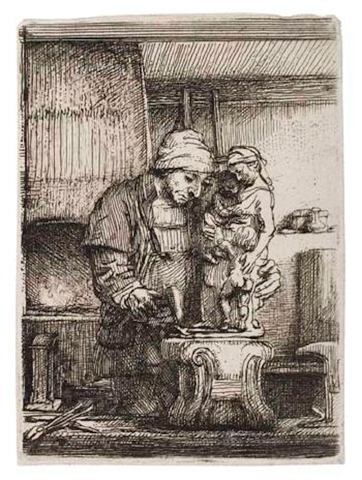The goldsmith by Attributed to Rembrandt Harmensz van Rijn