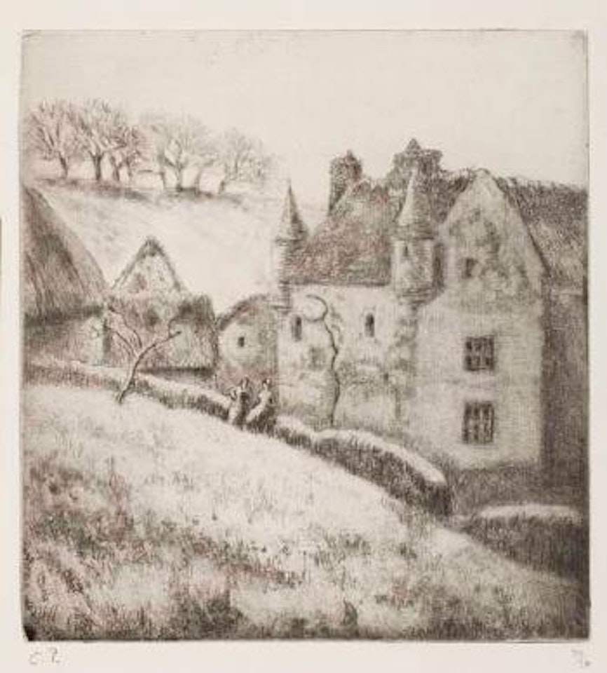 La ferme a noel, Osny by Camille Pissarro