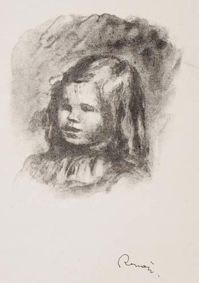 Claude Renoir, tourne a gauche by Pierre-Auguste Renoir