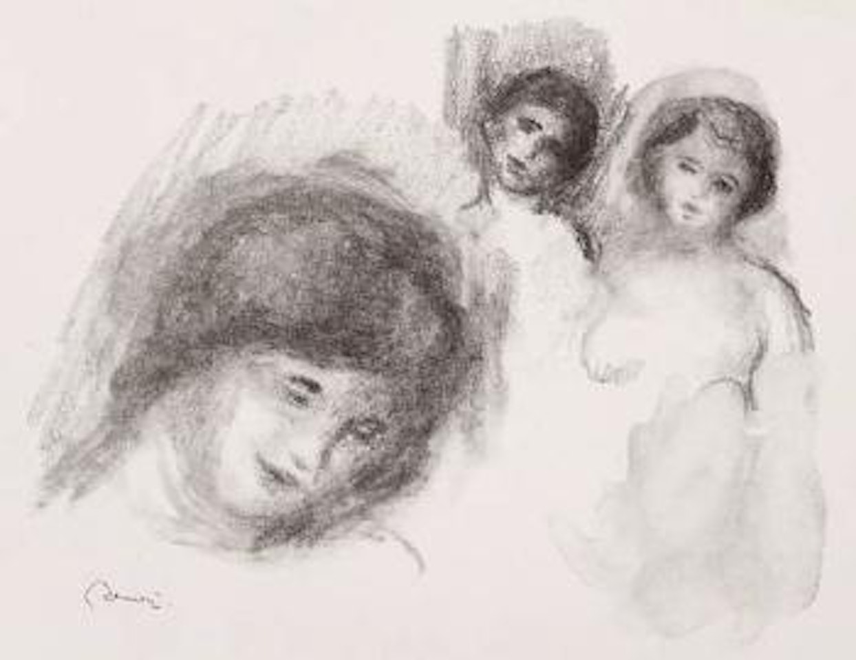 La Pierre au trois croquis by Pierre-Auguste Renoir