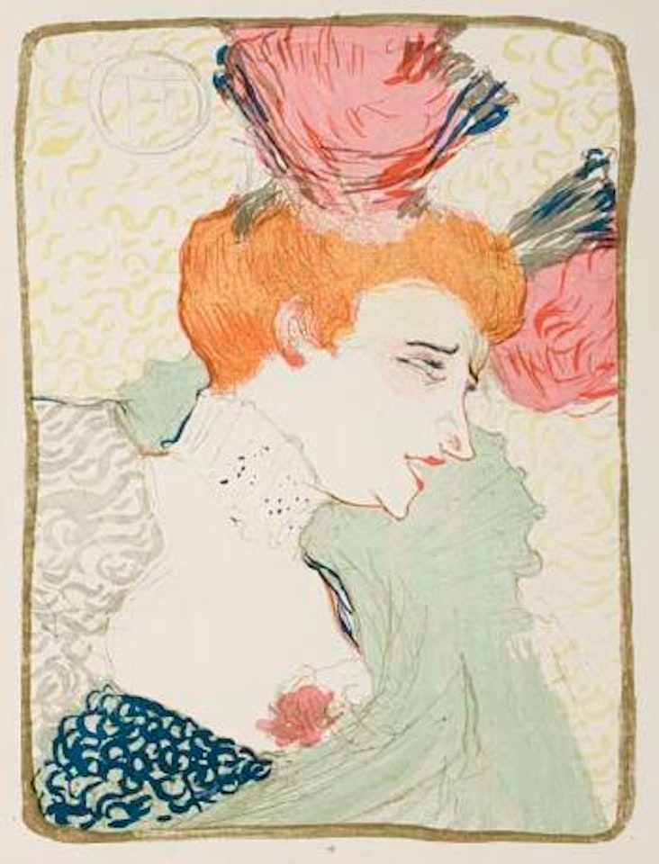 Mademoiselle Marcel Lender, en buste by Henri de Toulouse-Lautrec