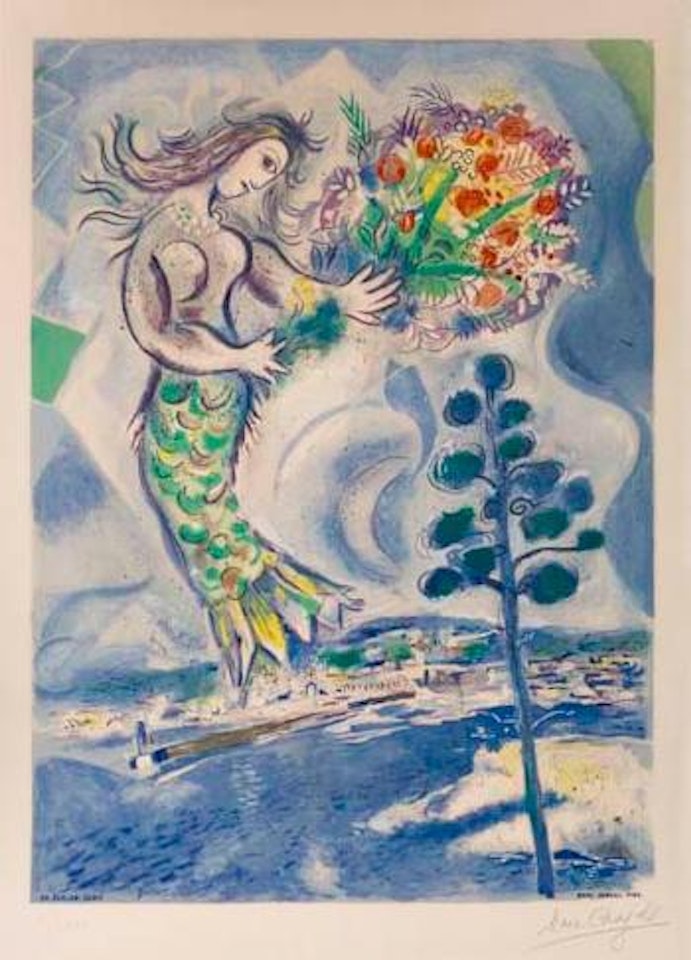 Sirene au pin by Marc Chagall