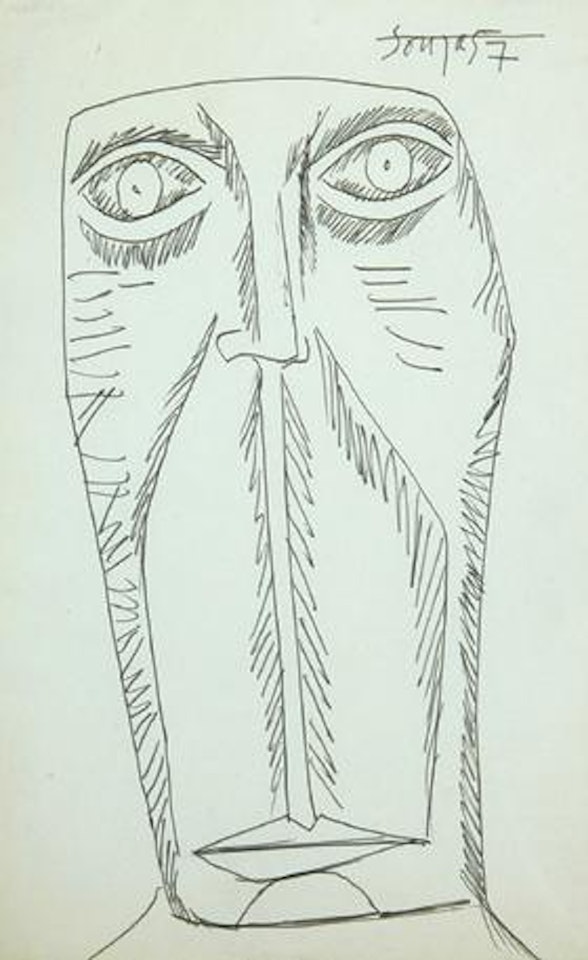 Head of a gentleman by Francis Newton Souza