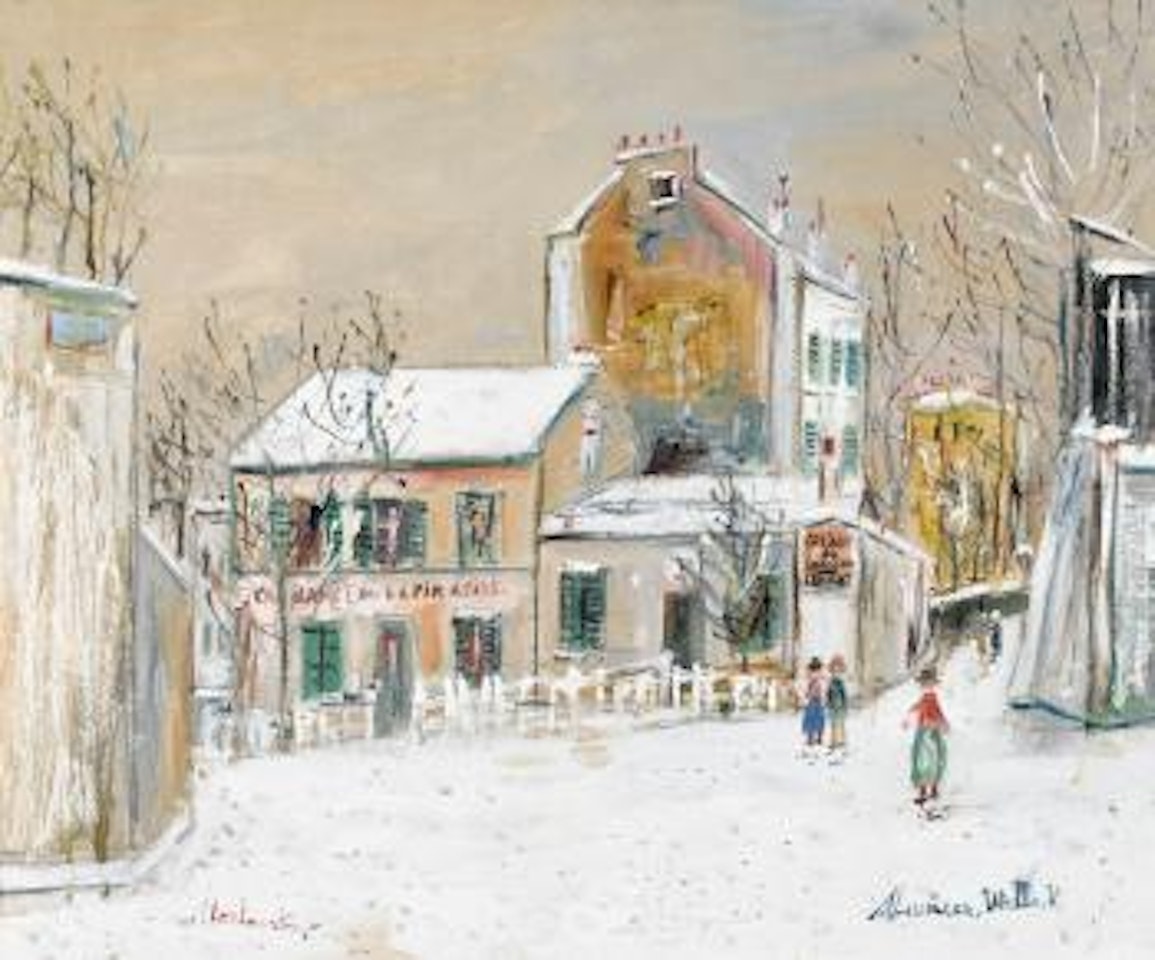 Le lapin agile sous la neige by Maurice Utrillo