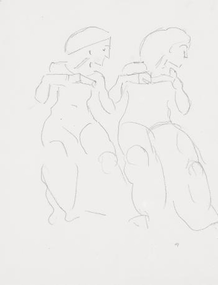 Figurenstudie zu 'Entzücktes Weib' by Ferdinand Hodler