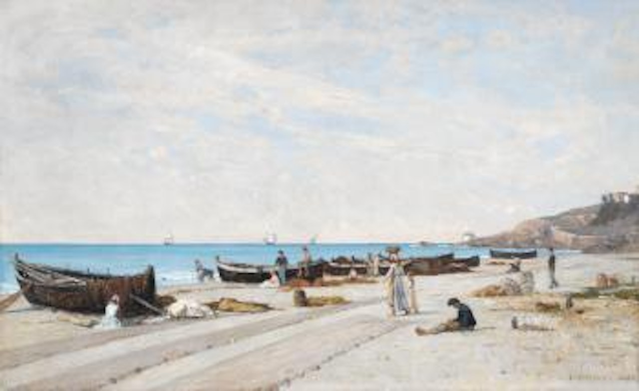 Bord de mer à Bordighera by François Bocion