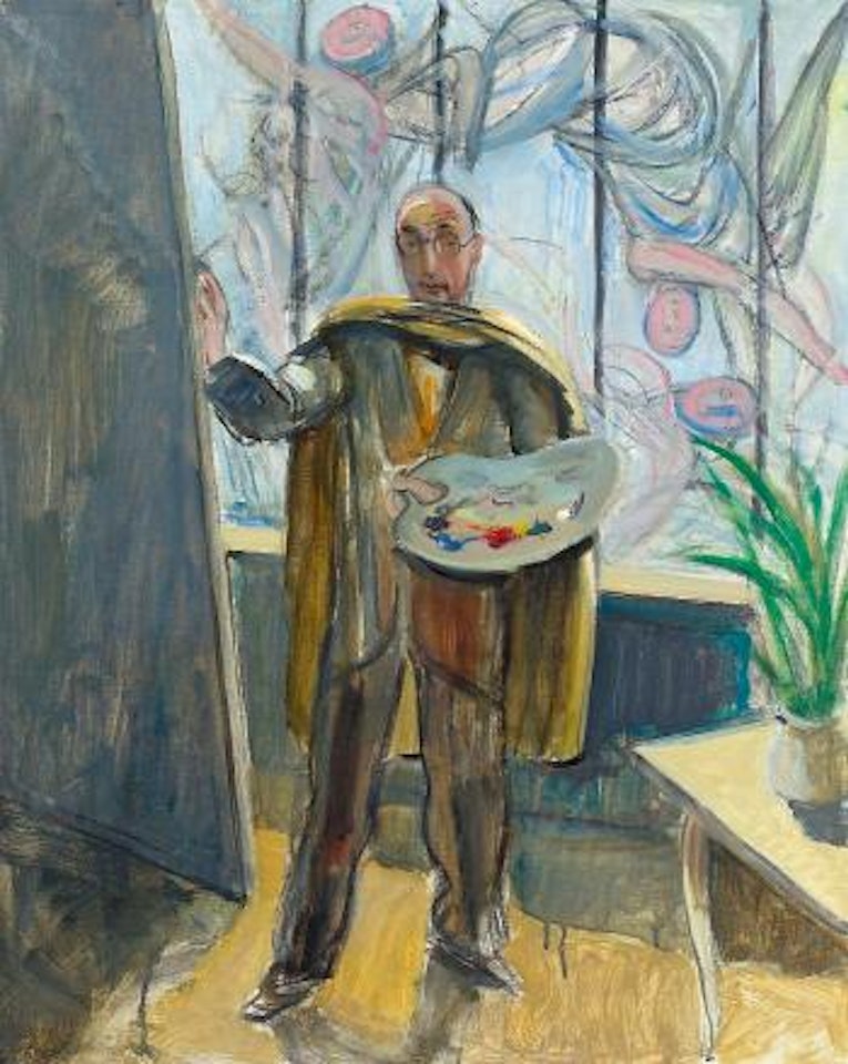 Selbstbildnis im Atelier by Maurice Barraud