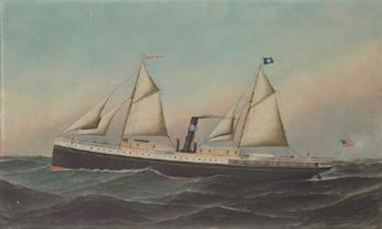 The Breakwater outward bound by Antonio Jacobsen