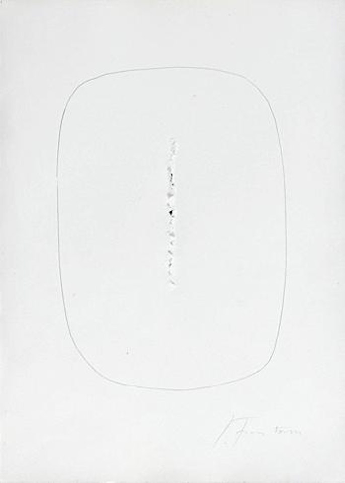 Concetto spaziale by Lucio Fontana