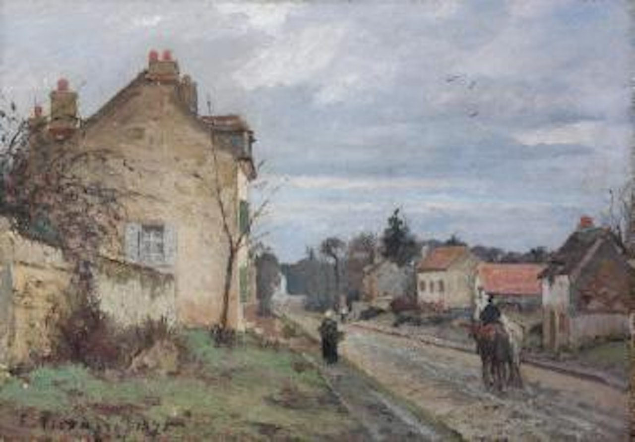 La route de Louveciennes by Camille Pissarro