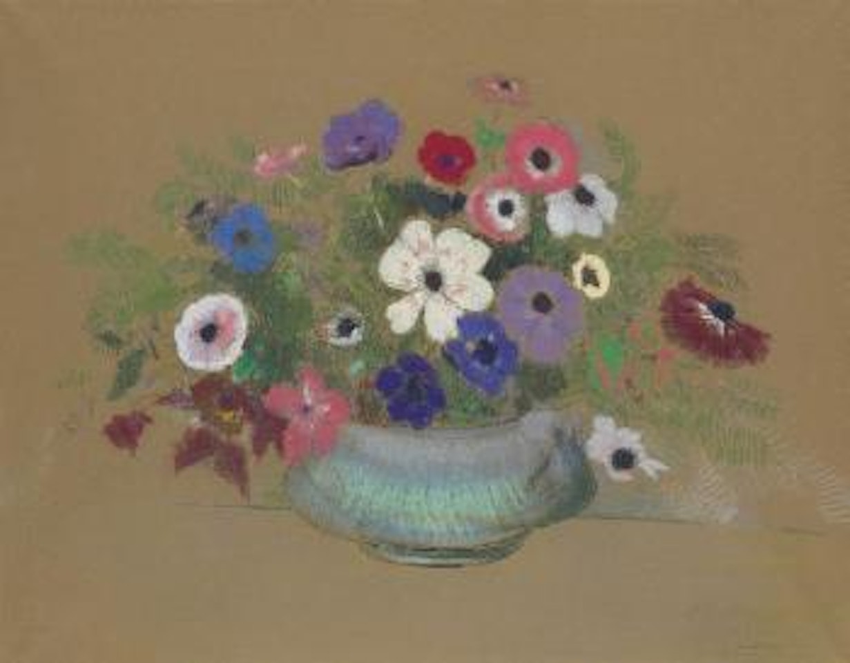 Anémones by Odilon Redon