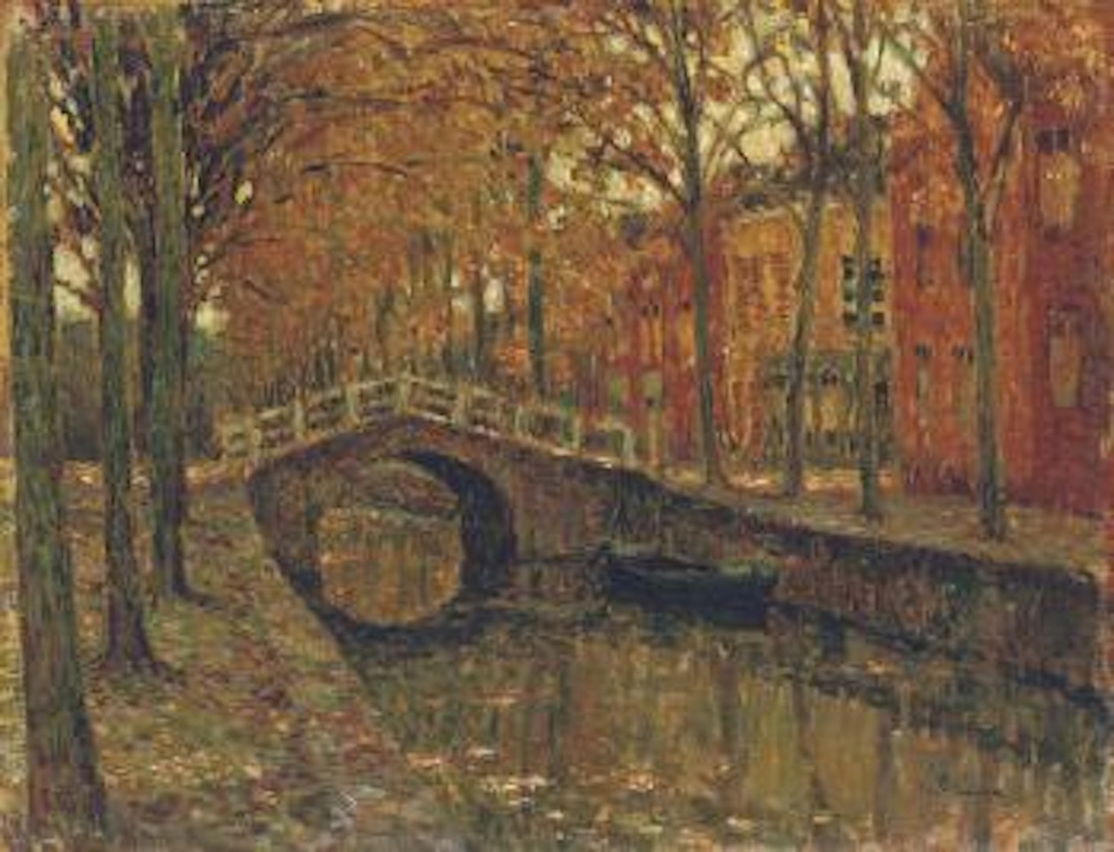 Le canal, Delft by Henri Le Sidaner