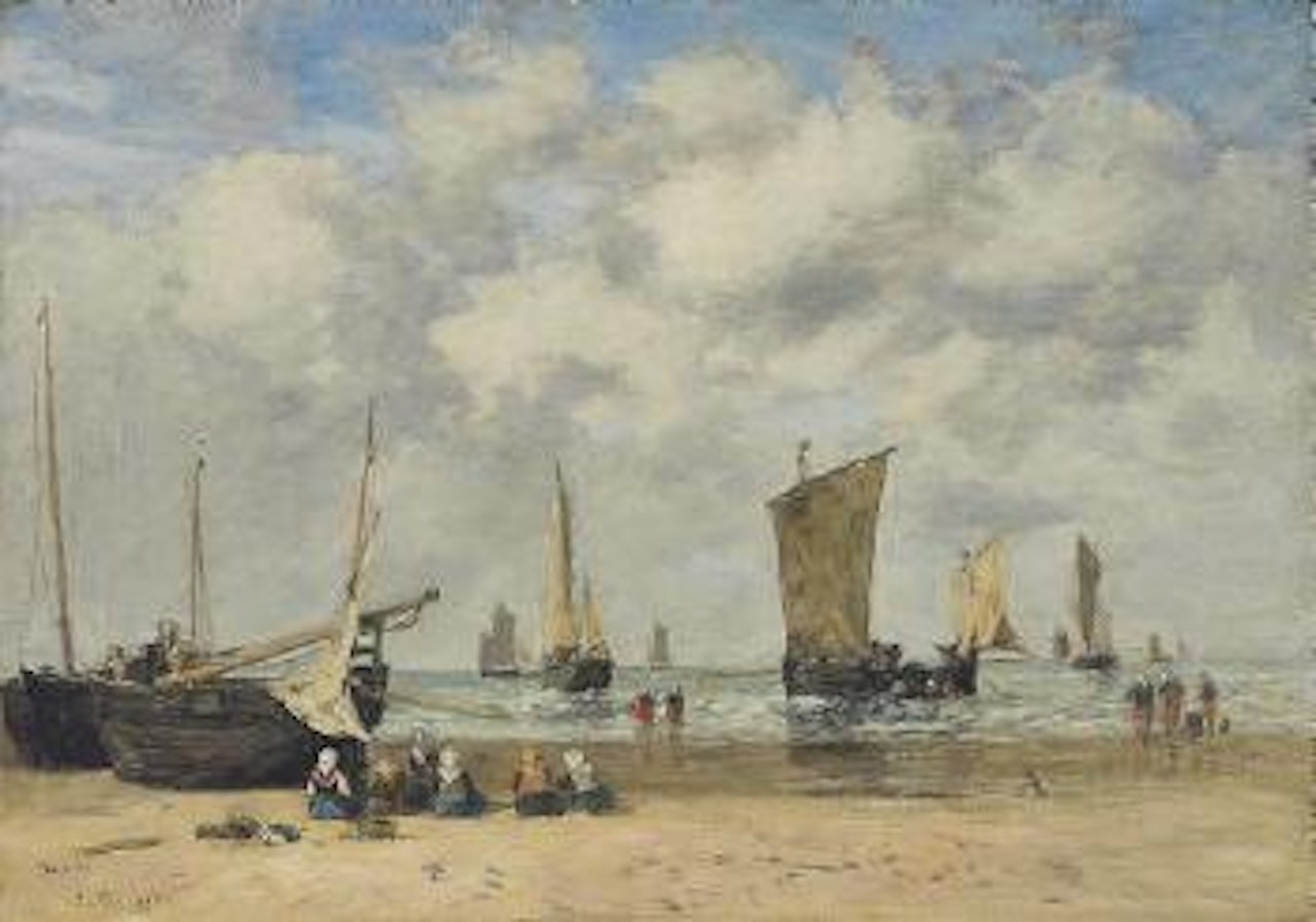 Berck La plage by Eugène Boudin