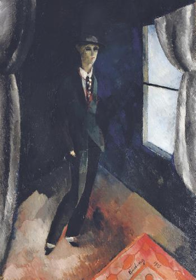 L'homme devant la fenêtre by Moïse Kisling