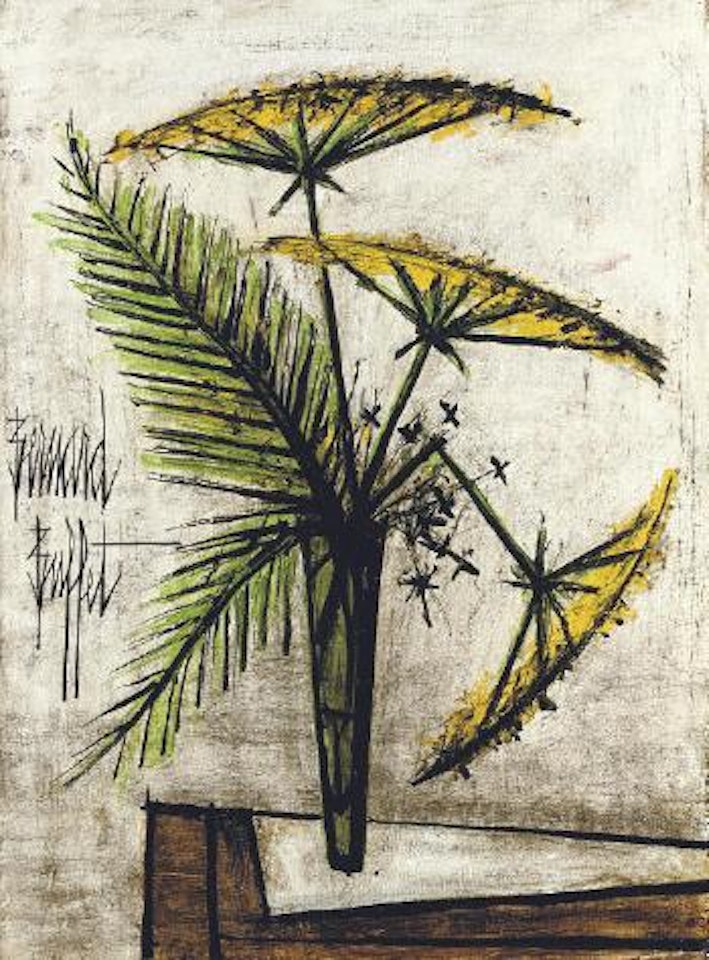 Les ombrelles jaunes by Bernard Buffet