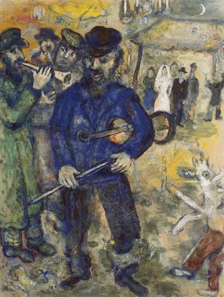 Les musiciens du mariage by Marc Chagall