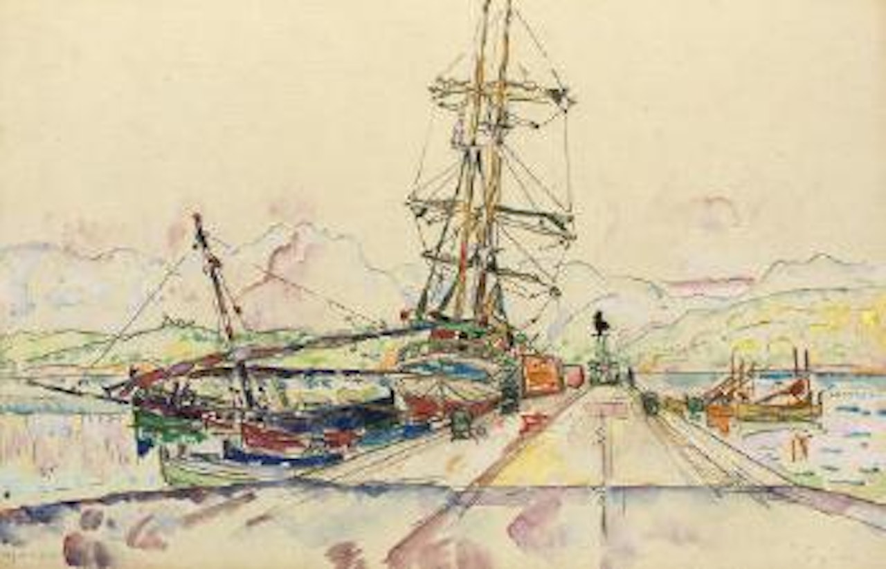 Port d'Ajaccio by Paul Signac
