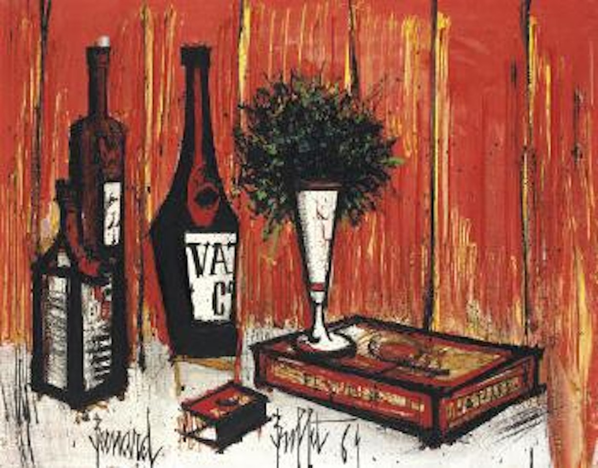 Nature morte aux bouteilles by Bernard Buffet
