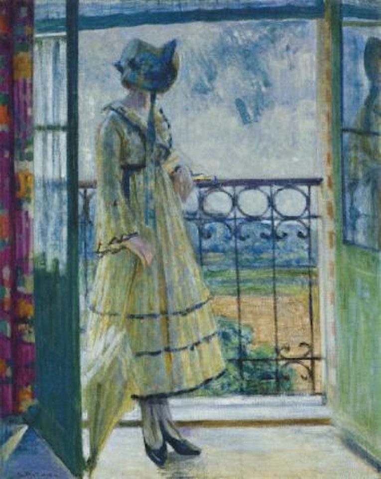 Girl on Balcony by Louis Ritman