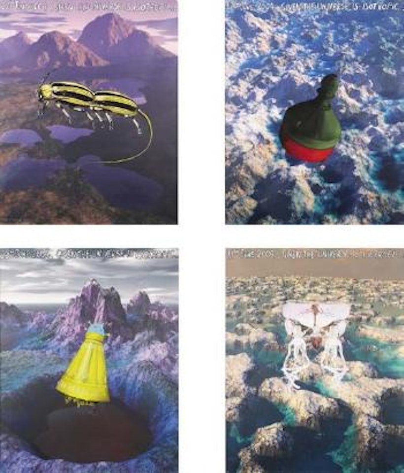 4 Studio Wall Drawings: Given the Universe is Isotropic... by Keith Tyson