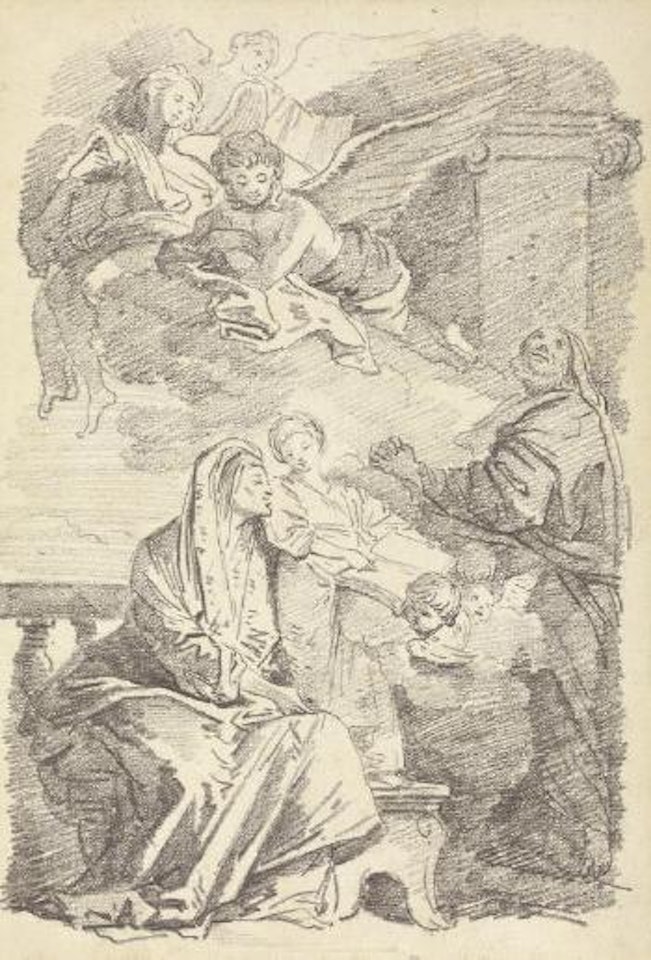 Saint Anne teaching the young Virgin to read, after Giovanni Battista Tiepolo by Jean-Honoré Fragonard