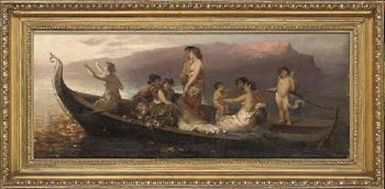 Eros ferrying lovers to Cythera by Wilhelm Kray