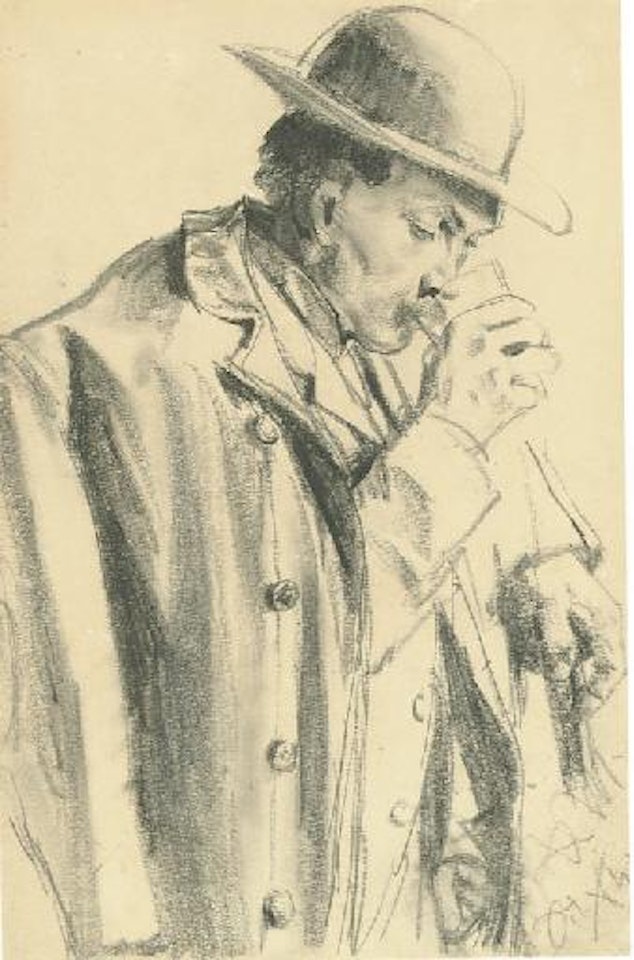 Trinkender Kurgast by Adolph Menzel