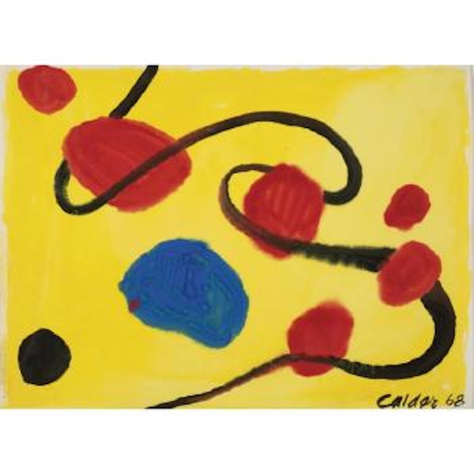 Reds Along The Path by Alexander Calder