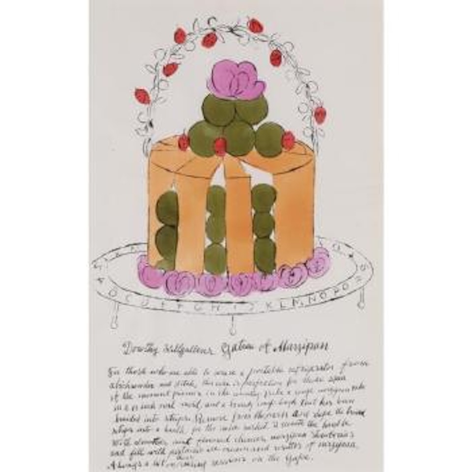 Dorothy Killgallens Gateau Of Marzipan (From Wild Raspberries) by Andy Warhol