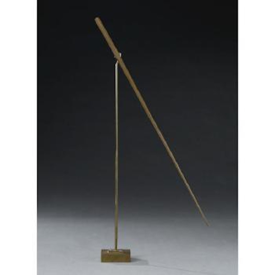 One Line Down Bronze by George Rickey