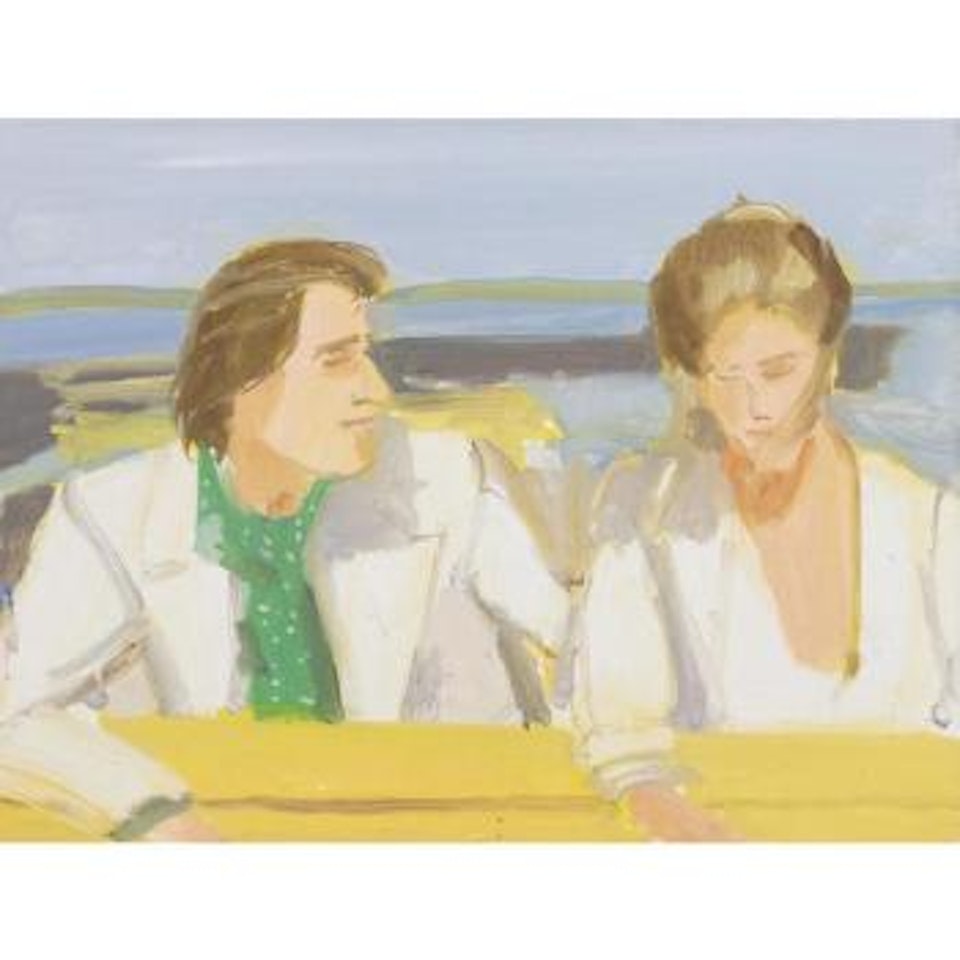 Rackstraw And Pamela (Study) by Alex Katz