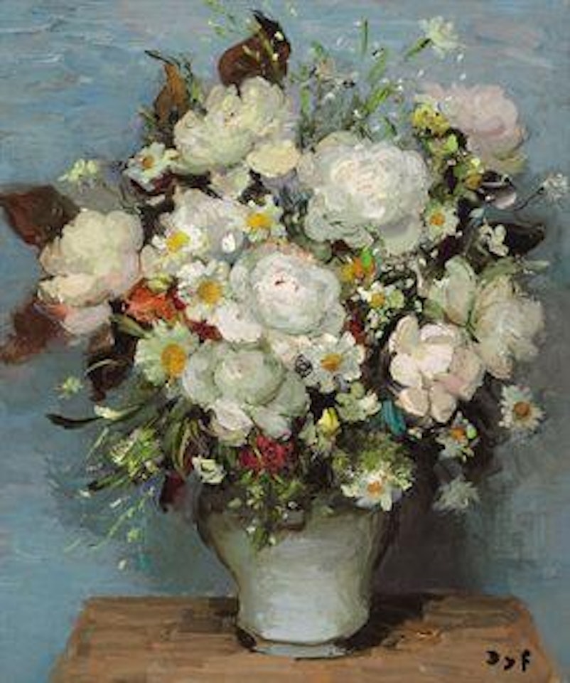 Pivoines au pot Coréen by Marcel Dyf