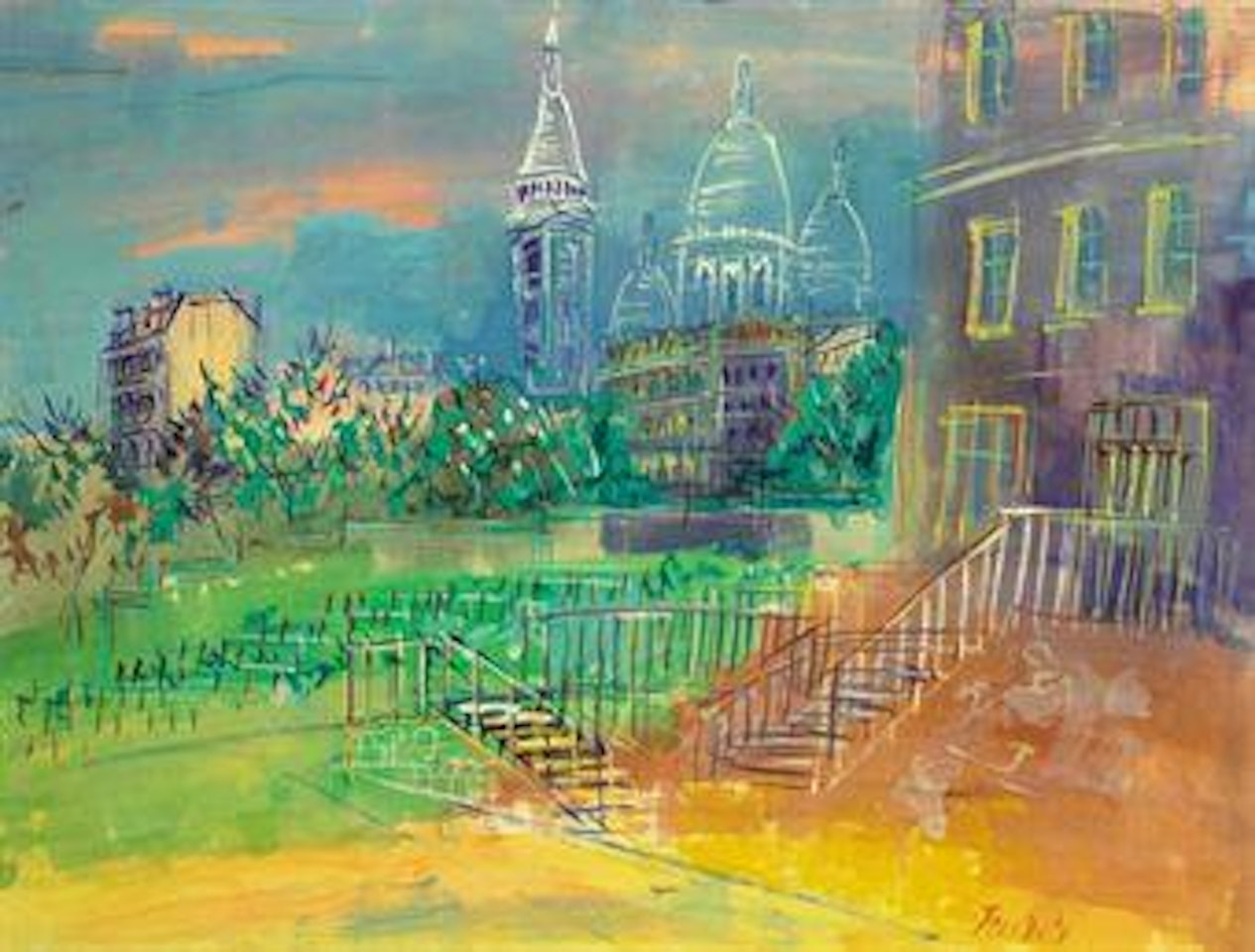 Le Jardin de Montmartre by Jean Dufy
