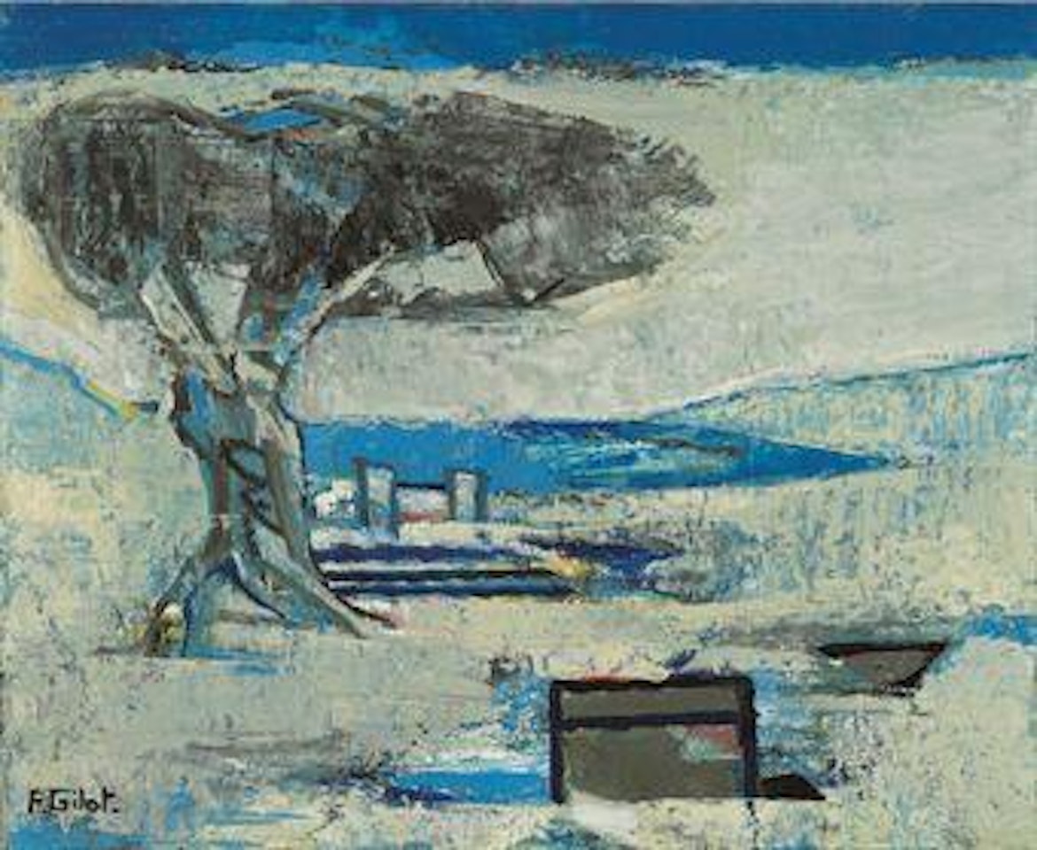Un arbre près de ruines grecques by Françoise Gilot