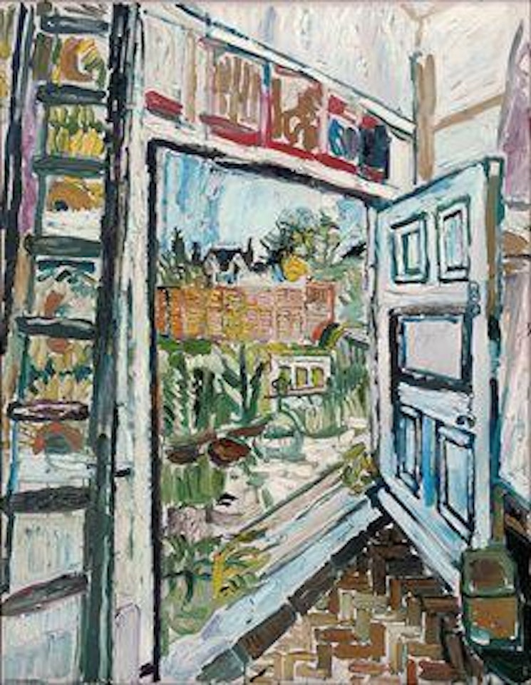 View through Studio Doorway in Summer by John Bratby