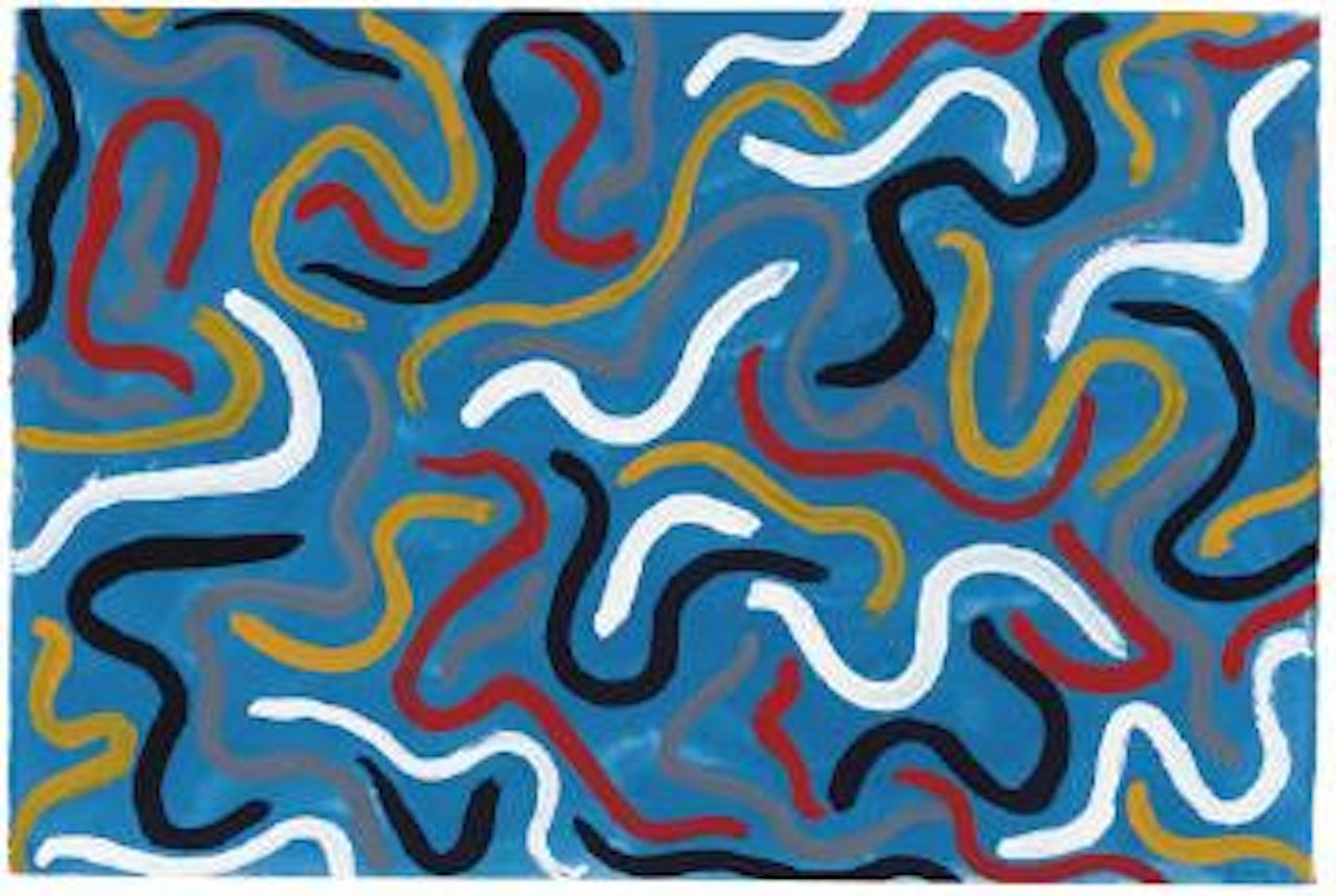 Squiggly Brushstrokes by Sol LeWitt