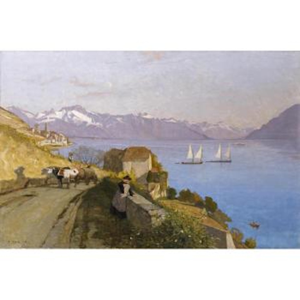 Le Château De Glérolles À Rivaz by François Bocion